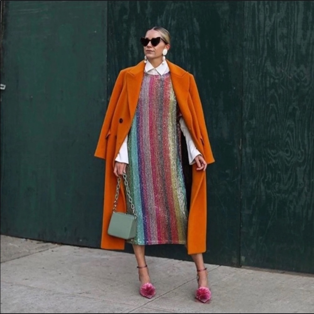 Zara Sequin Rainbow Dress